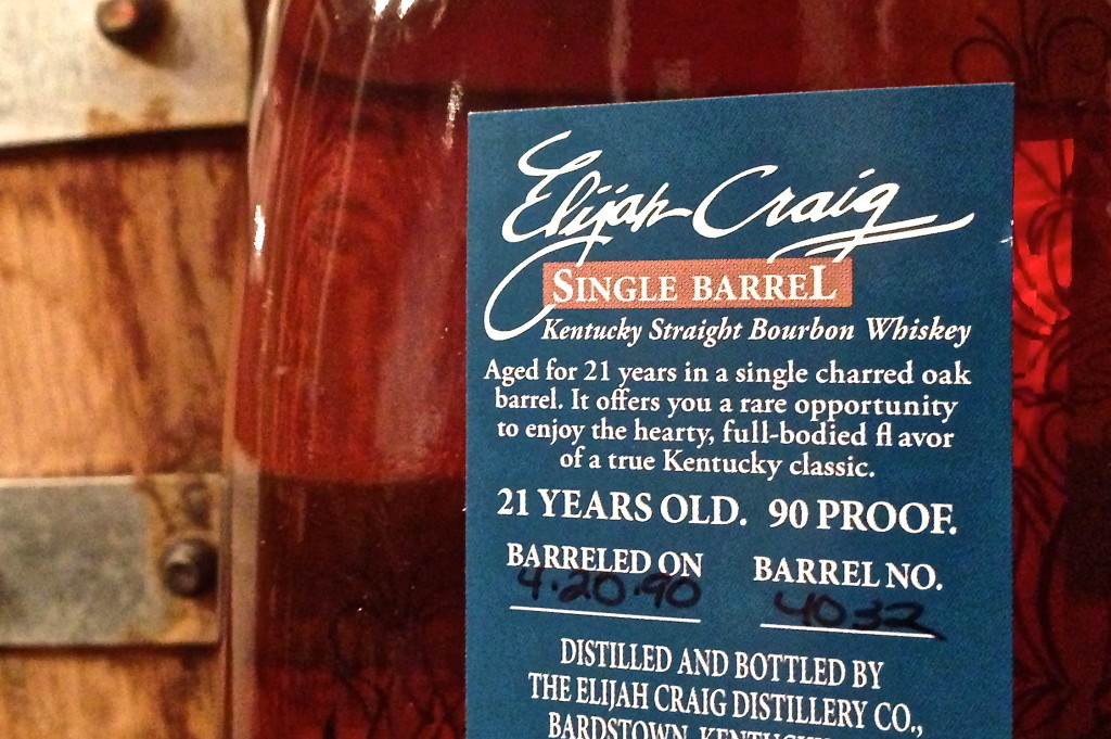 Elijah Craig 21 Single Barrel