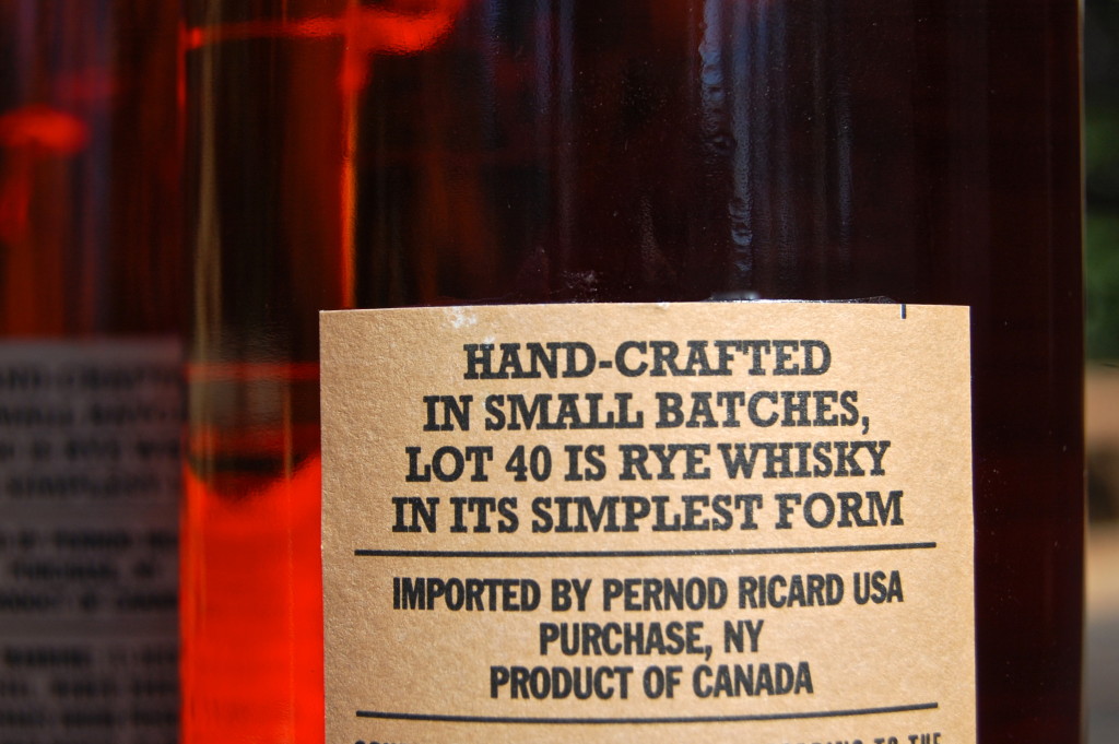 Lot 40 Rye Whisky