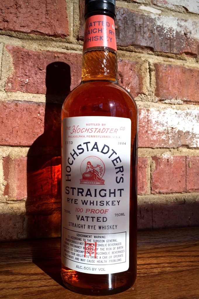 Hochstadter's Rye Whiskey Vatted